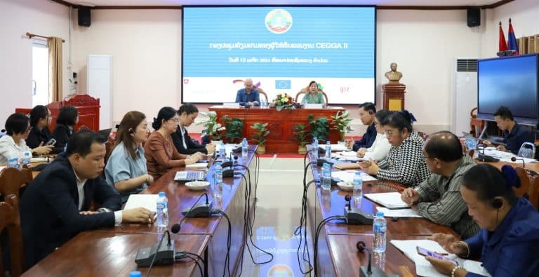 ກອງປະຊຸມພົບປະຢ້ຽມຢາມຂອງຜູ້ໃຫ້ທຶນແຜນງານ ເຊກາ CEGGA II ສະພາປະຊາຊົນແຂວງຄຳມ່ວນ